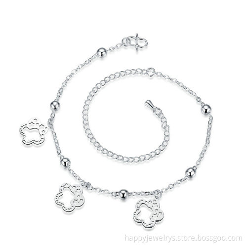 Jenia Fashion Jewelry Adjustable Flower Pendant Anklets For Women